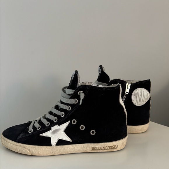 GOLDEN GOOSE Francy sneakers in leather with leather star and heel tan - Picture 3 of 7